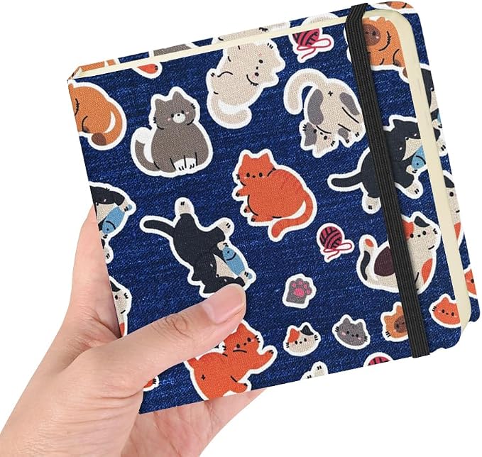 4.8" Pocket Sketch Book,80gsm Hardcover Art Sketchbook for Drawing Journal