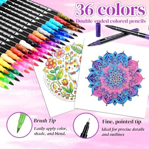 Swear Coloring Book for Adults with 36 Colors Watercolor & Drawing Pens