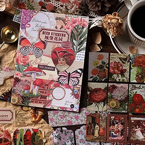 Vintage Stickers 20 Sheets Scrapbooking Supplies Journaling Decals (Castle)