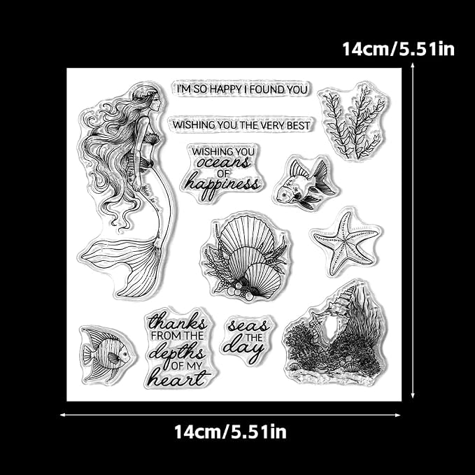 Clear Stamps and Metal Cutting Dies Set for Card Making Scrapbooking, DIY Craft Stamps and Dies Kit for Journaling, Albums, Greeting Cards, Holiday Cards, Birthday, Christmas (YX1998)