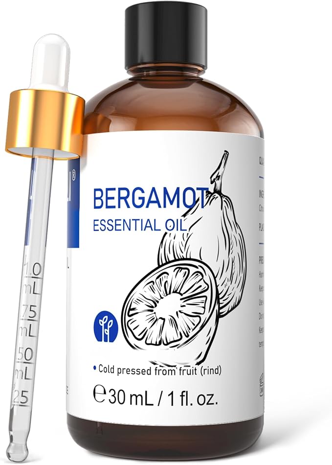 HIQILI Bergamot Essential Oil for Skin, Diffuser & Hair