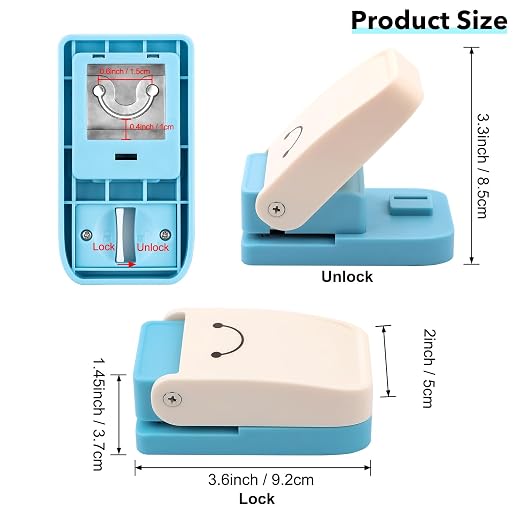 BAOFALI Portable Hangtag Punch Versatile Punch Tool for DIY Making Keychain Jewelry Display Cards Tags.Fits 80-500gsm Paper, Cardboard/Wood,2mm EVA, 0.5mm PP/PVC Sheet, 0.1mm Aluminum/Coppersheet