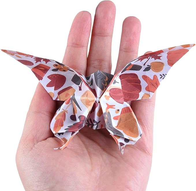 Origami Paper 50 Sheets, 6-Inch Square Double Sided Colored Craft Paper | 70GSM colorful paper,50 Vivid Pattern Origami Kit,DIY Hand Crafts,Arts Creativity,Easy to Fold,No-Fading.Winter
