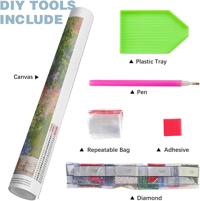 Curious Cat & Goldfish Diamond Art Kits for Adults,Diamond Painting Kit for Beginners, Round 5D DIY Dimond art,Full Drill Painting Kit Art and Crafts for Adults Home Wall Decor【13.8x13.8inch】
