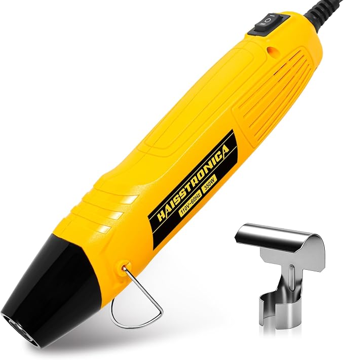 haisstronica Dual Temperature Mini Heat Gun, 350W, 482°F/752°F, 110V Corded