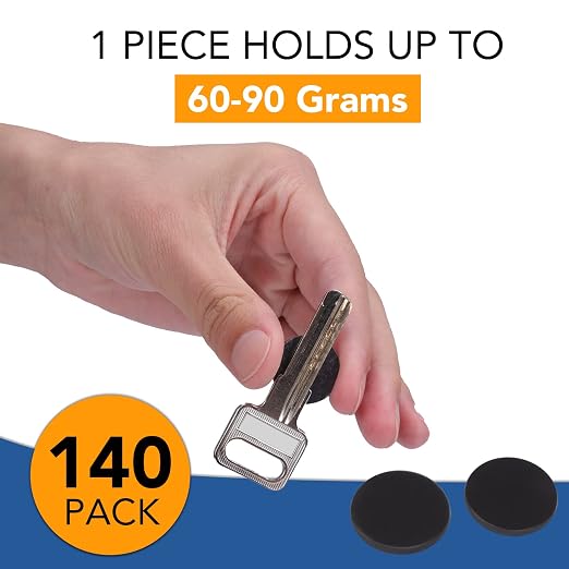 DIYMAG Magnets with Adhesive Backing, 140P Flexible Fridge Magnetic Dots