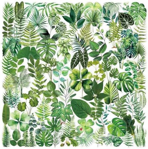 Transparent Flora Leaf Scrapbook Stickers Plant Leaf Stickers(G100)
