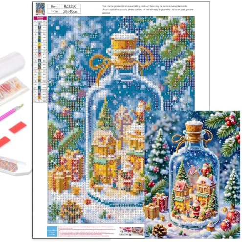 Axquilon Christmas Diamond Art Kits for Adults 12x16 inch