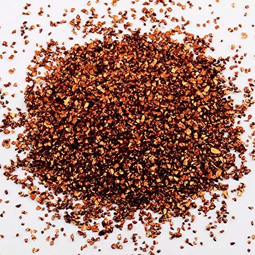 Crushed Glass Irregular Metallic Chips Sprinkles Chunky Glitter Brown 100g 2-4mm for Nail Arts Craft DIY Vase Filler Epoxy Resin Mold Scrapbooking Jewelry Making Decoration (Brown, 2-4mm)