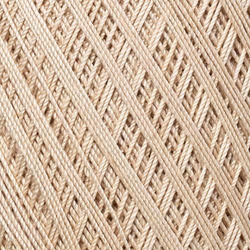 Yarn Art 1 Skein YarnArt Violet,100 Mercerized Cotton Yarn Threads Crochet Lace Hand Knitting Yarn Embroidery Arts Crafts (Beige 4660)