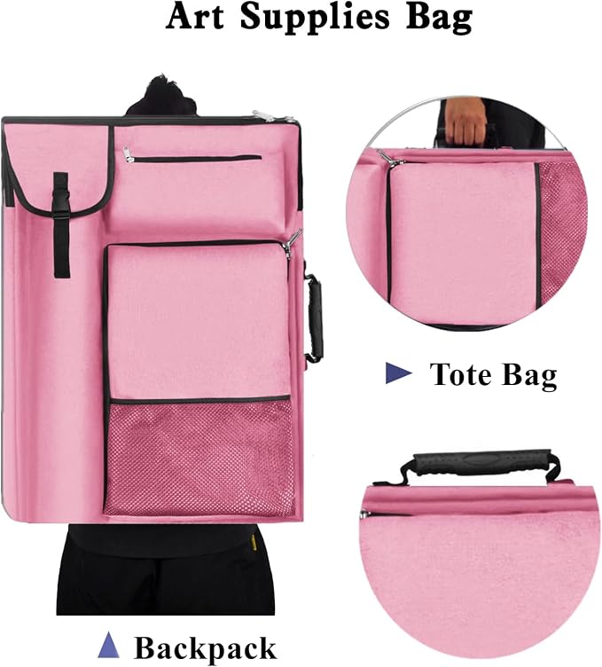 TreochtFUN Art Bags for Supplies Portfolio Case 19 X 25.5 in Large