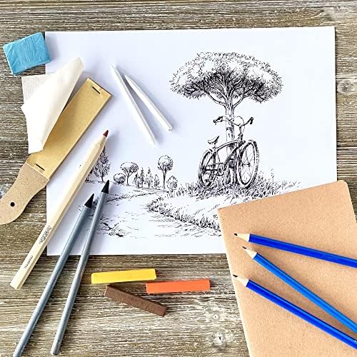 ArtSkills Sketch Kit, Art Sets for Adults with Pencil Set and Charcoal Art Supplies, Shading Pencils for Sketching, Charcoal for Drawing, Professional Drawing Pencils, 39 Pc