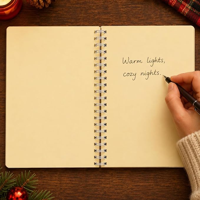 100 Pages DIY Christmas Pearl Diamond Art Painting Notebook，Style E