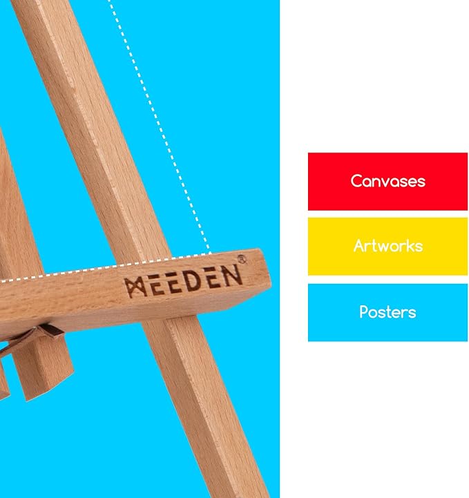 MEEDEN 6 Pack 20 Inch Art Beech Wooden Tabletop Easel for Sign Painting