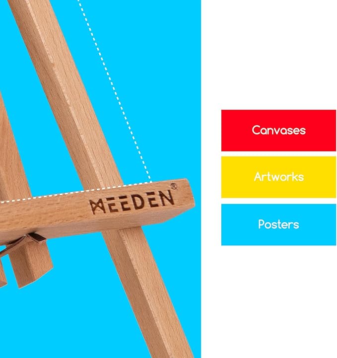 MEEDEN 12 Inch Small Tabletop Easel: 12 Pack Beech Wood Easel for Painting