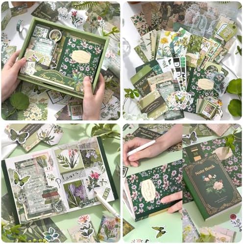 Scrapbook Supplies Kit, Vintage Junk journaling Supplies, Scrapbooking Kit