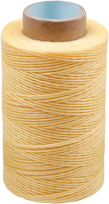 284Yards Leather Sewing Thread Waxed, Waxed Polyester Cord, Wax String | Waxed Thread for Bookbinding, Upholstery Thread Heavy Duty, Wax String for Leather Craft DIY/Bookbinding/Shoe Repairing