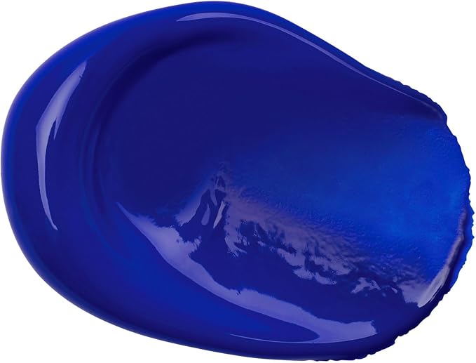 Liquitex BASICS Acrylic Paint, 4-oz Tube, Ultramarine Blue | Medium Viscosity, Satin Finish, Lightfast, Fine Art Pigments, Range of Opacities, Easy Blending