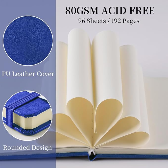 5x5 Pocket Sketch Book,80gsm Hardcover Art Sketchbook for Drawing Journal