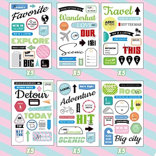 Chinco 30 Sheet Family Friend Theme Scrapbooking Sticker Decals