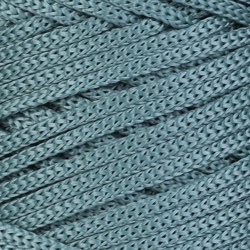 Makromecity, 2 Skeins of Polyester Macrame Cord 3mm x 131 Yards (394 feet) 3mm Polypropylene Crepe Green Macrame Cord Crochet Macrame Bag Cord Crafts for Wall Hangings, Bags, Underplate, Rug…