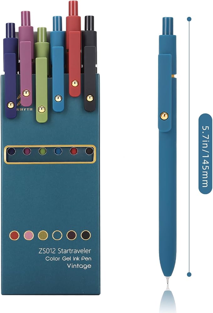 Ddaowanx Colored Gel Pens,0.5mm Fine Point Smooth Writing Color Ink Pens