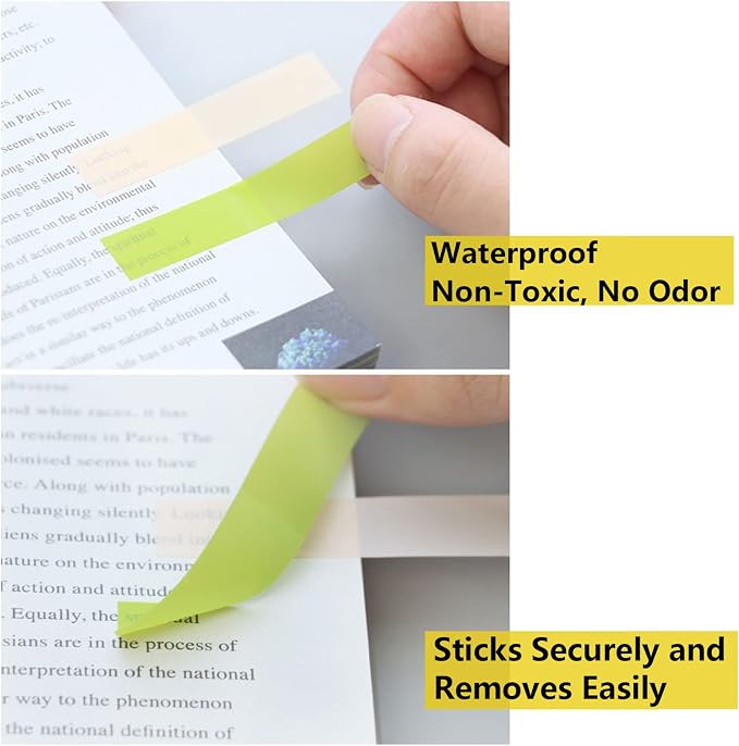 ELII 6000pcs Books Tabs for Annotating Page Tabs Morandi Sticky Index Tabs