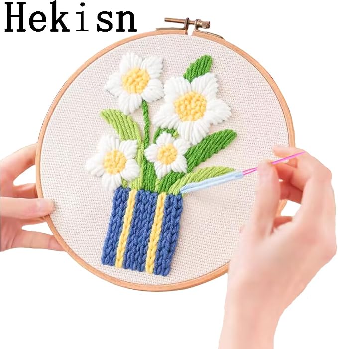 Hekisn 25Pcs Large Eye Blunt Yarn Needles Kit, Assorted Sizes Bent Tapestry Darning Needle & Stitch Markers &Threaders for Knitting, Crochet (Blue)