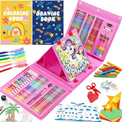 All in One Art Supplies Include Drawing Kit, Origami & Paper-Cutting Crafts