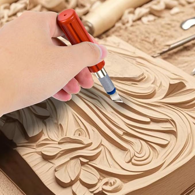 13-piece Precision Exacto Knife Set, including hobby and craft knives as well as blades, is the perfect choice for pumpkin carving, model making and DIY projects.