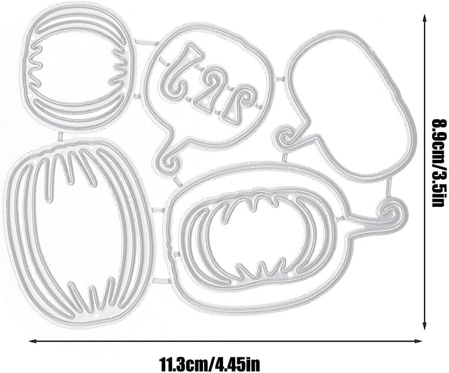 Pumpkin Dies for Card Making,Metal Die Cuts Pumpkin Heads Party Cutting Dies Halloween Embossing Stencils for Card Making Scrapbooking Album Decorative Die-Cuts