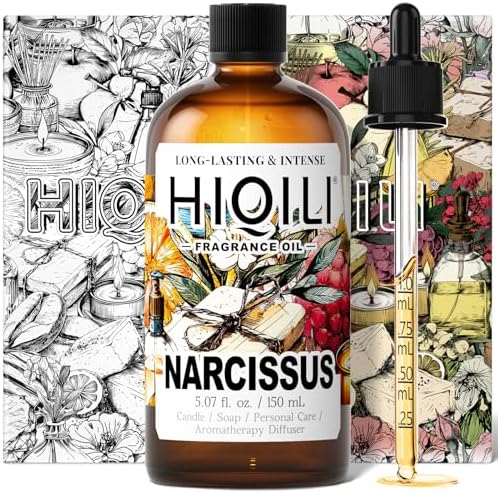 HIQILI Narcissus Fragrance Oil for Diffuser, Candle & Soap
