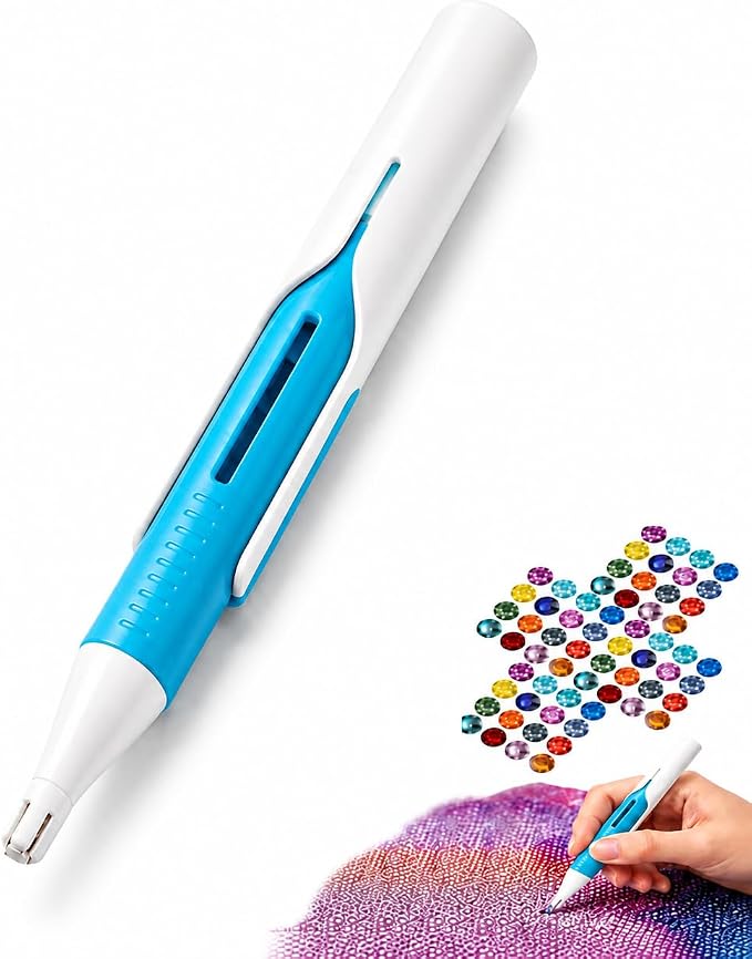 2026 New Automatic Diamond Painting Bead Dispenser for 2.8mm Round Drills (Blue)