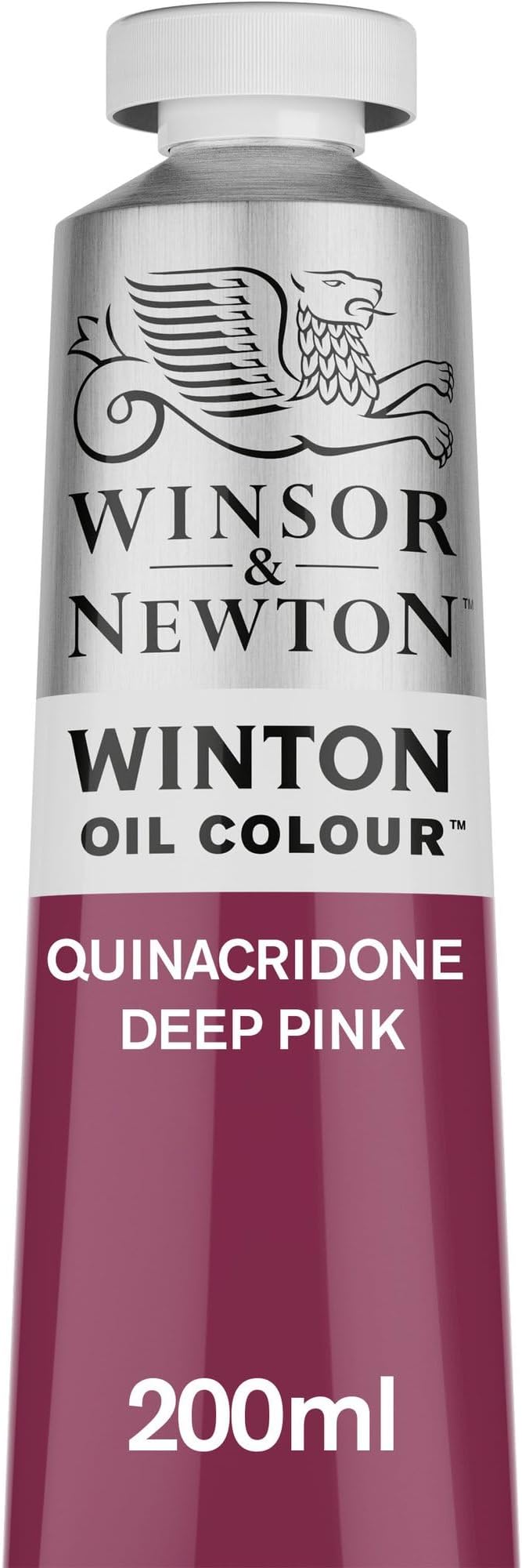 Winsor & Newton Winton Oil Color, 200ml Tube, Quinacridone Deep Pink | Artist pigments, Durable, Lightfast, Permanent, Uniform Consistency, Great Pigment Load