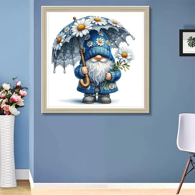 ijbnhd Gnome Diamond Art Kits for Adults Diamond Painting Kits 14X14inch