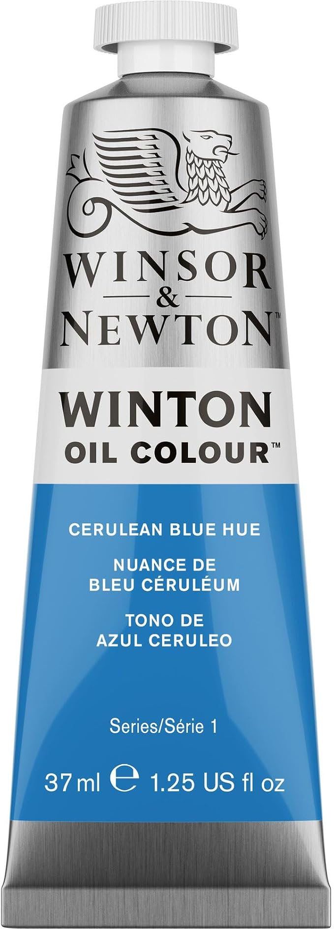Winsor & Newton Winton Oil Color, 37ml Tube, Cerulean Blue Hue | High-quality pigments, Durable, Lightfast, Permanent, Uniform Consistency, Great Pigment Load