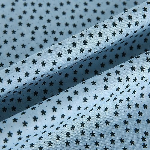 Cotton Fabric DIY Making Supplies Quilting Patchwork Fabric Fat Quarter Bundles DIY for Quilting Cotton Patchwork Cushions (Small Flower, 20" x 20")