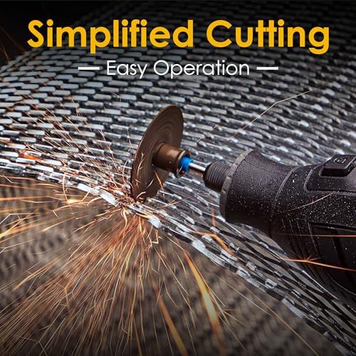 44 Pcs Black Cutting Wheel Set Compatible with Plastic for Rotary Tool