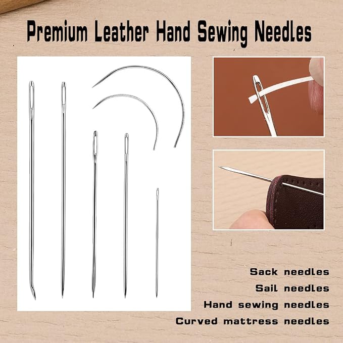 Waxed Thread 55 Yards, Leather Sewing Waxed Thread Upholstery