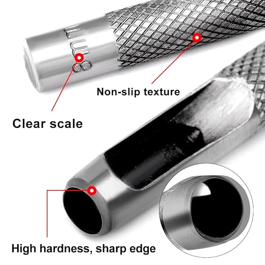 Veroave Hole Punch-Leather Hole Punch Set, 15 Sizes-1mm to 11mm