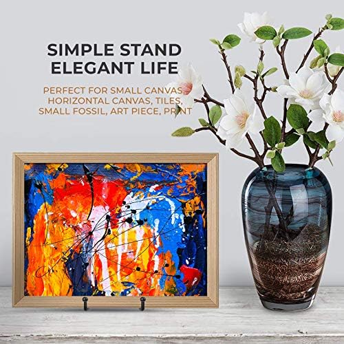 TR-LIFE Plate Stands for Display - 4.5 Inch Plate Holder Display Stand + Metal Frame Holder Stand for Picture, Decorative Plate, Book, Photo Easel