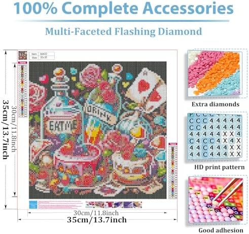 Diamond Painting Kits for Adults, Diamond Art Kits for Adults 14x14 Inch | Diamond Painting Kits for Adults Beginners, Gem Art, 5D Full Drill, DIY Arts and Crafts for Gift Home or Decor