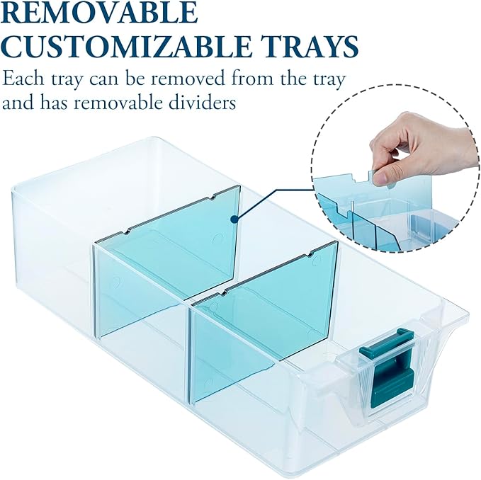 MyGift 11 Inch Craft Storage Organizer Case With 6 Drawers