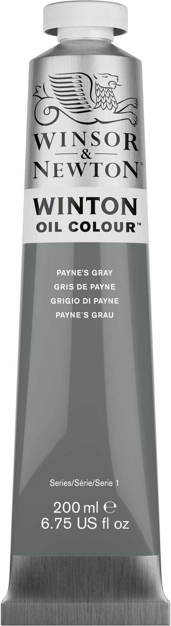 Winsor & Newton Winton Oil Color, 200ml Tube, Payne's Gray | High-quality pigments, Durable, Lightfast, Permanent, Uniform Consistency, Great Pigment Load