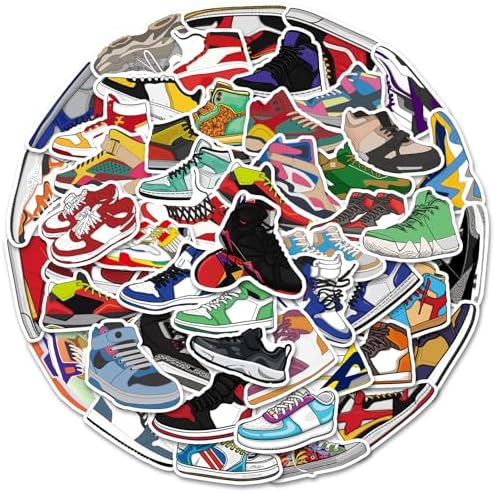 Sneakers Stickers Vinyl Skateboard 50Pcs Cool no Repeat Notebook Guitar Trolley case Waterproof car Graffiti Stickers The Teen Boys and Girls