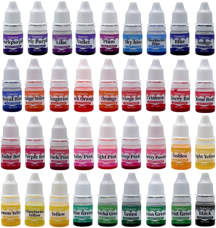 Soap Dye - Food Grade 36 Color,Liquid Kit for Soap Making