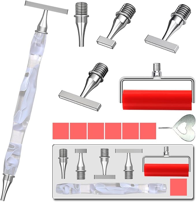 LEIYULY 13PCS Thin Diamond Art Pens, with 1,3,6,9 Thin Stainless Steel Nibs