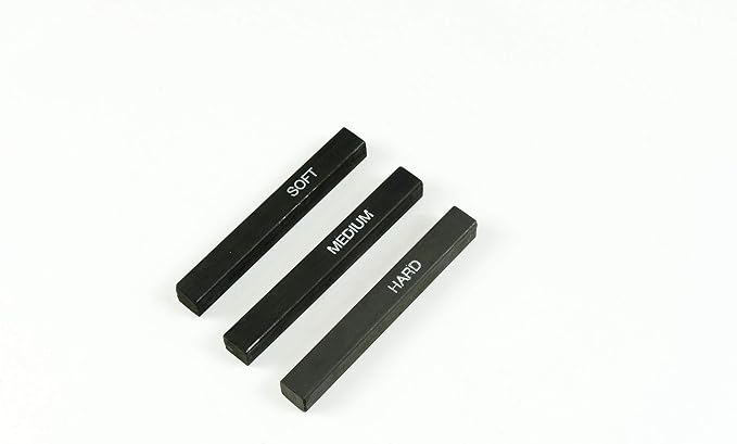Pacific Arc Compressed Charcoal Sticks Soft 12 Pack for Drawing, Sketching, and Shading