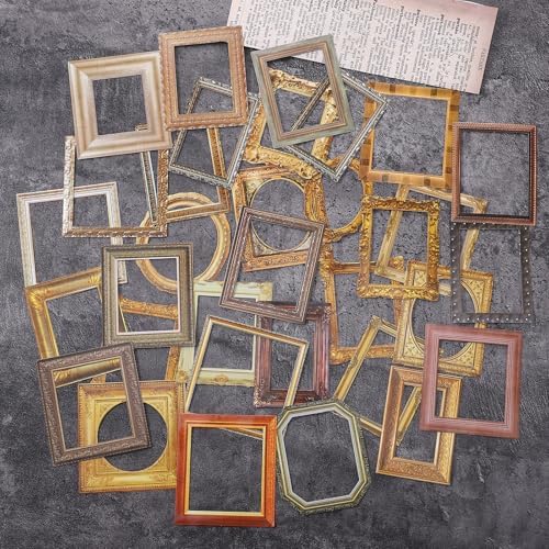 Vintage Frame Stickers 180 PCS for Scrapbooking, Scrapbook Embellishments and Stickers for Junk Journal, Planner, Wedding Album, DIY Craft Supplies and Decorations