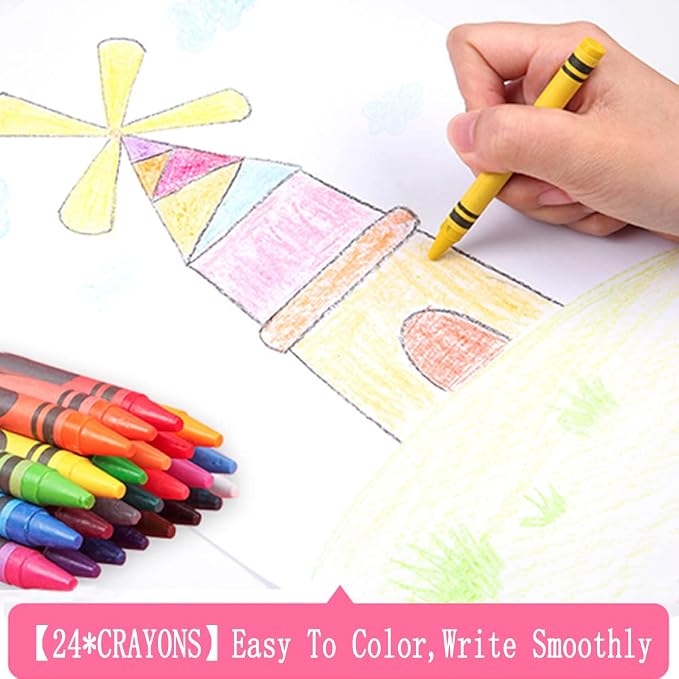 DLUCKY 208 PCS Art Supplies Drawing Art Kit Adults for Kids Art Set,Pink